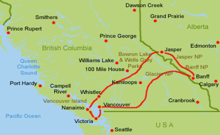 Kanada Westen Routenvorschlag Wohnmobil