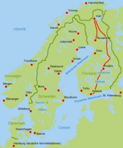 Wohnmobil Finnland Norden bis Sueden