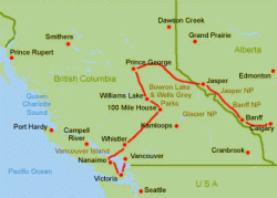 Route Kanada Wohnmobil Westen