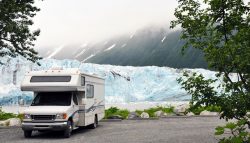 Alaska Camper Route Gletscher
