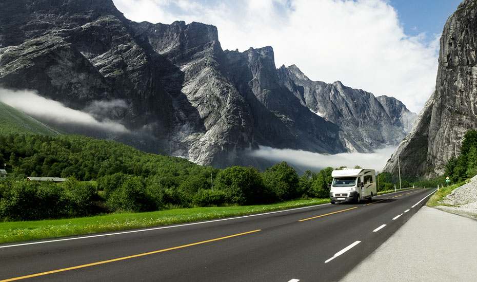 Norwegen Camper Routen Berge